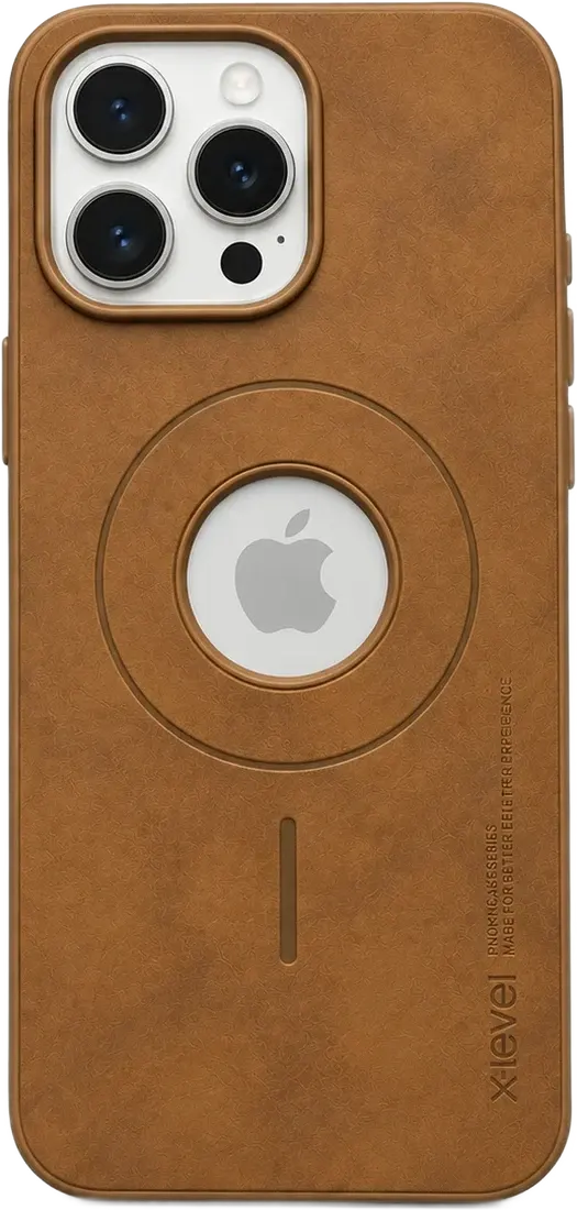 Classic tan vintage leather case